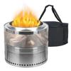 Mini Fire Wood Stove Portable Stainless Steel Burner Heater Bonfire Furnace Outdoor Camping Smokeless Fire Pit Brazier Equipment