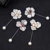 Collar Gifts For Women Corsage Fashion Rose Flower Accessories Long Needle Pins Brooches Jewelry