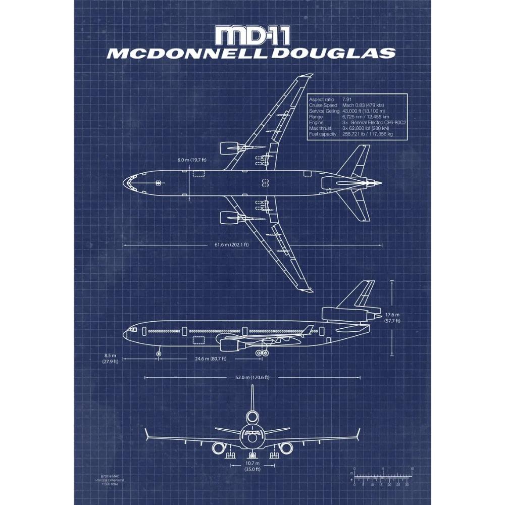 Самолет ВВС Аэробус А-340 Б-747 Патентные принты Плакат самолета Чертеж истребителя Холст Картина Настенное искусство Картинки Домашний декор