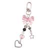 Goth Phone Charm Bow Heart Star Keychain Pendant Kawaii Key Chain Bag Phone Chain Cute Accessory For Girls Women Jewelry