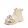 Girls' Bowknot Martin Boots, Popular Autumn and Winter Children's Short Boots, Stylish and Super Soft Baby Princess Style Boots for Young Girls