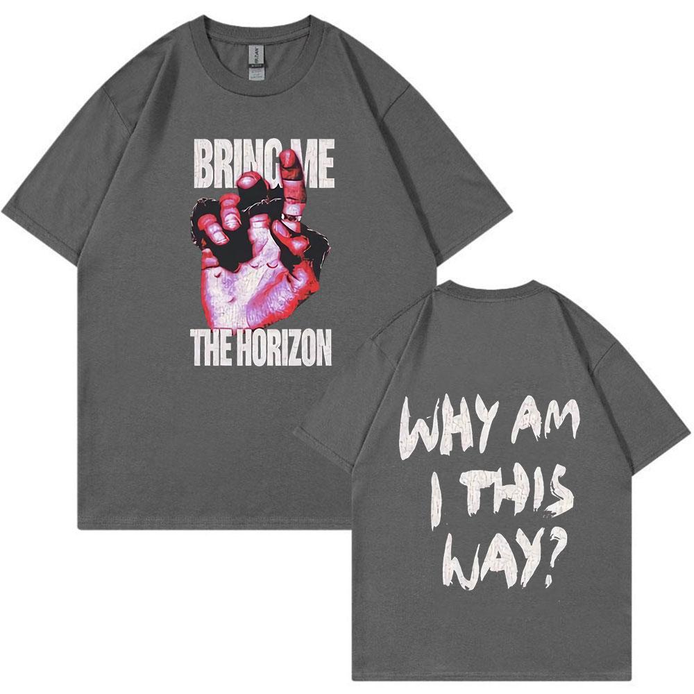 BMTH BringMe TheHorizon Band T-shirt Men Women Hip Hop Vintage Oversized T Shirt High Quality 100% Cotton Short Sleeve T-shirts