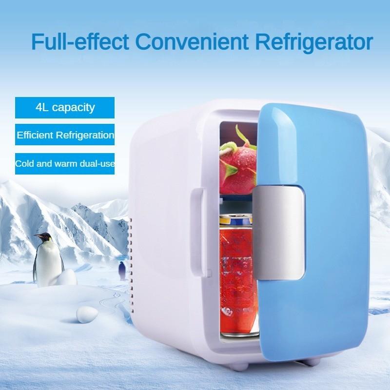 Маленький холодильник двойного назначения для автомобиля и дома 45 Вт-60 Вт, портативный холодильный бокс для путешествий на открытом воздухе, коробка для нагрева и охлаждения для студенческого общежития