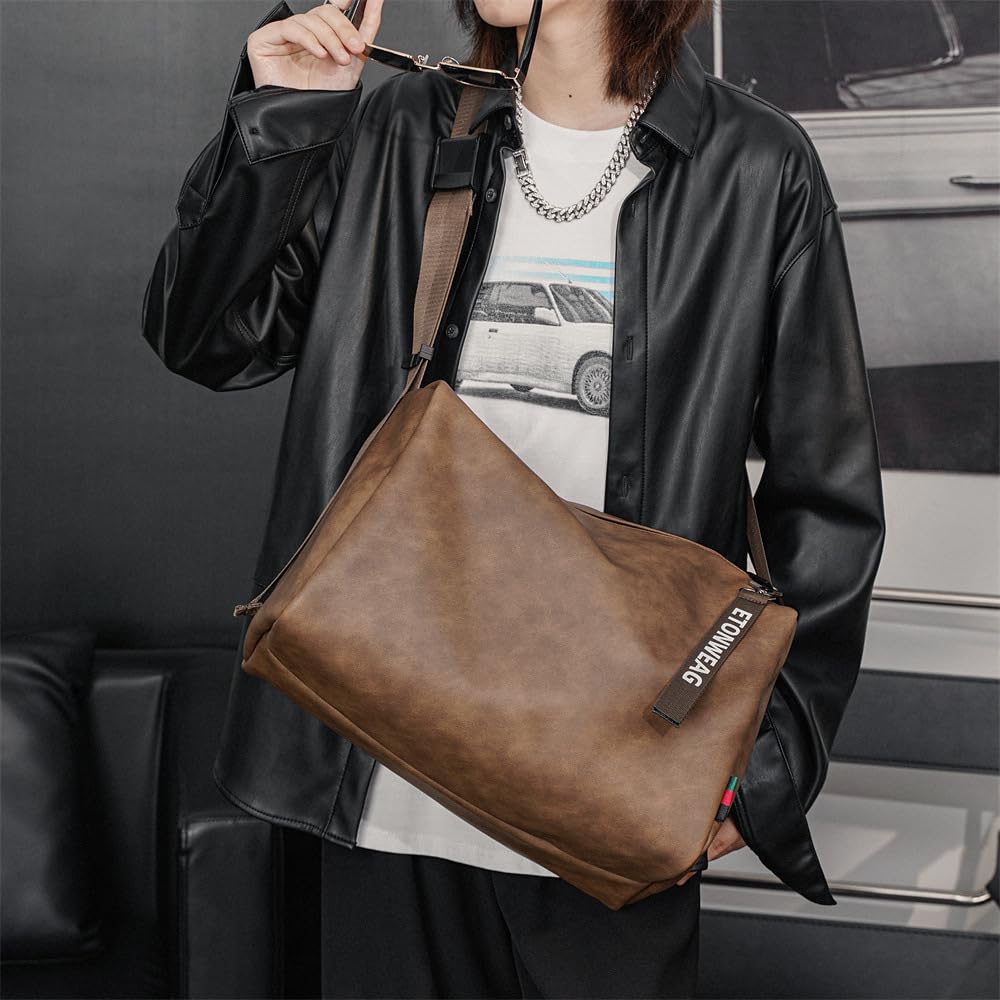 Сумка Boston TsujiYa для мужчин и плечевая PU кроссбоди большая Идеально подходит для школы A4 Гольф Спорт YH3520 Женщины, Сумка, Кожа, Сумка, Вместимость, Спортзал,