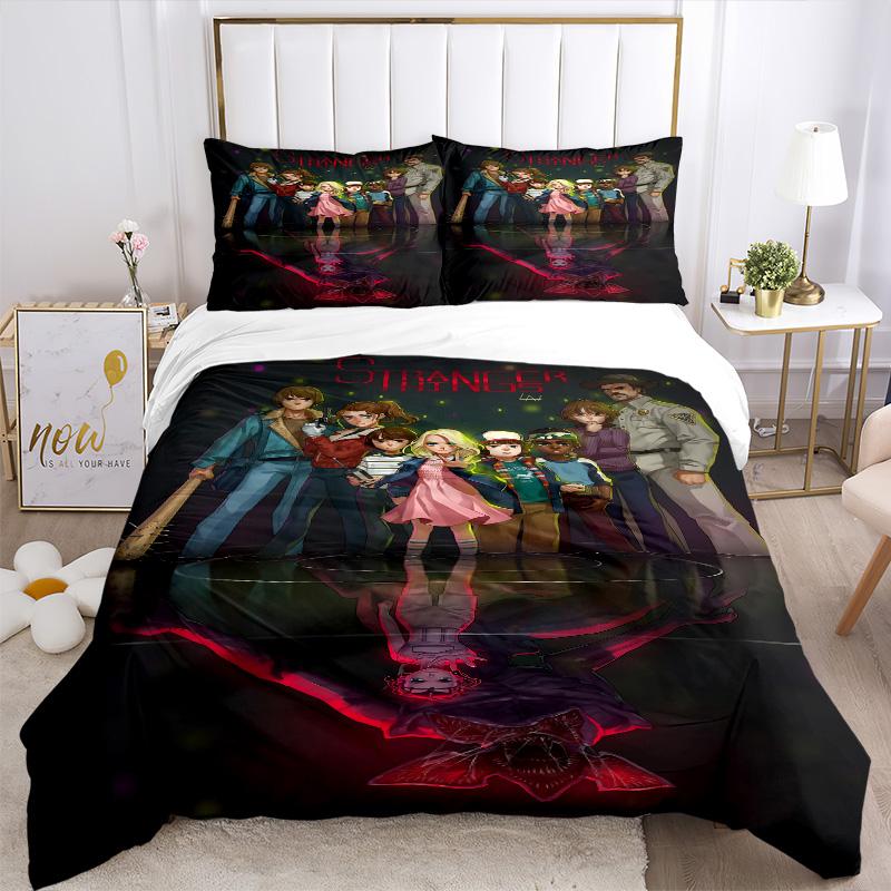 Shonen Manga Characters Print 3Pcs Bedding Setduvet Cover With 2 Bedropillowcase Home Birthday Gift