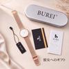 BUREI Аналоговые Кварцевые Японские Кварцевые Сетчатый Ремешок Розовый Стильные Повседневные Часы для Женщин Женские Часы, Механизм, Водонепроницаемые, Ремешок, Золотой,