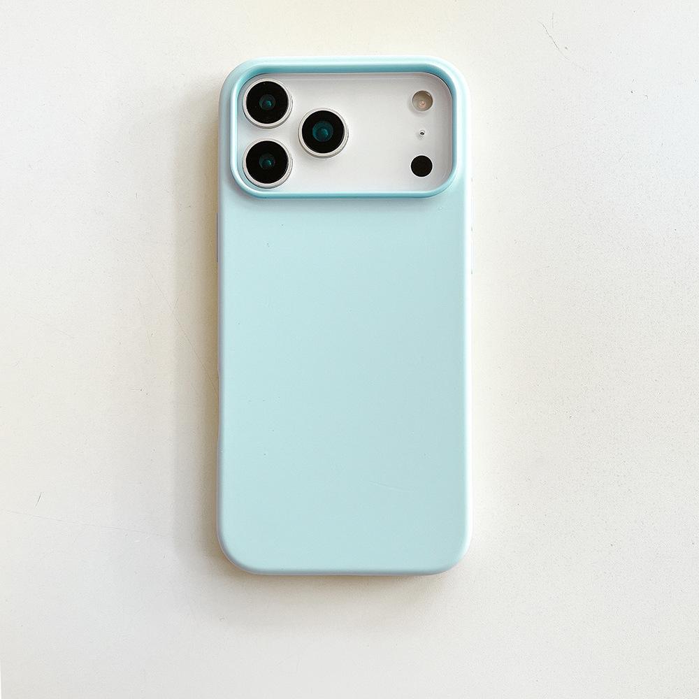 Two-Color Liquid Silicone Case for iPhone 17 Pro Max - Anti-Fall, Compatible with iPhone 14/15/16