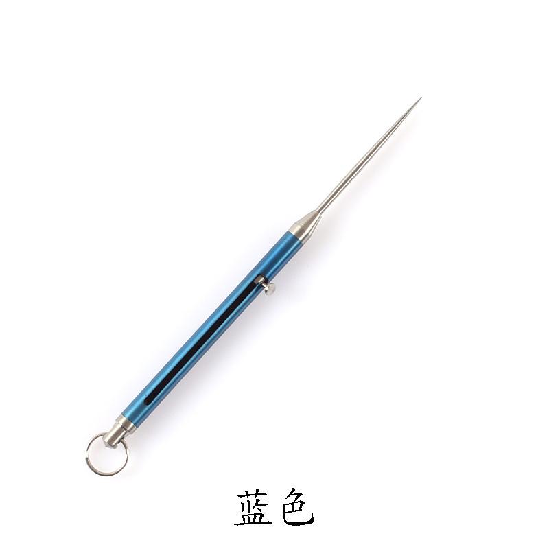 Титановый держатель для зубочисток, фруктовая вилка, уличный EDC держатель для зубочисток, водонепроницаемый карманный, экологически чистый для путешествий, кемпинга, инструмент