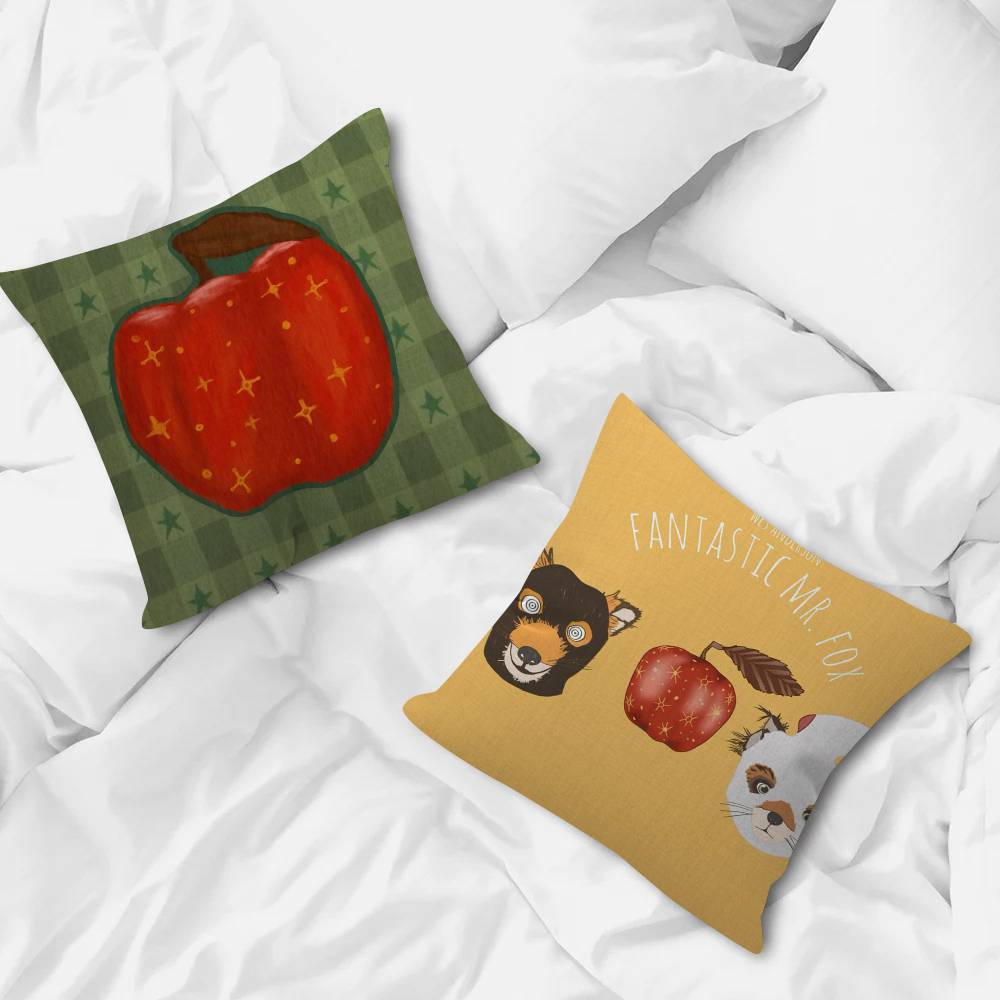 Movie The Fantastic Mr Fox Cushion Cover Decorative Pillow Sofa Home Decor Case Pillow Cases