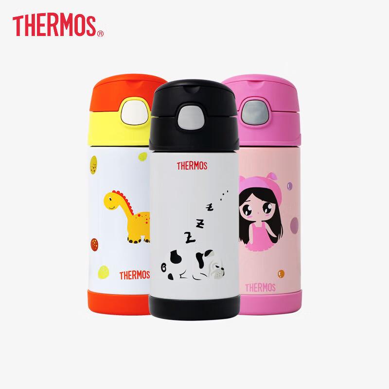 Thermos Термобутылка с трубочкой из нержавеющей стали F4011 с вакуумной изоляцией