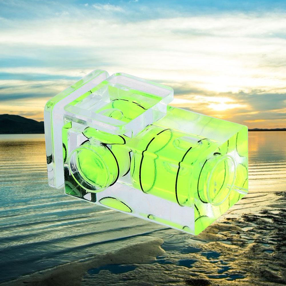 Пластиковый двухмерный маленький защитный чехол для горячего башмака с пузырьковым уровнем для универсальной зеркальной камеры