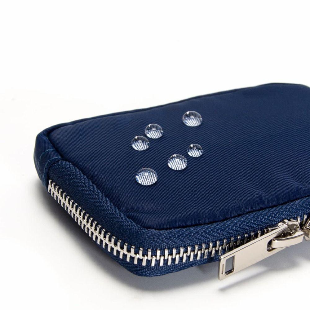Card Holder Men Wallet Portable Mini Earbuds Storage Bag Square Nylon Coin Purse  Women