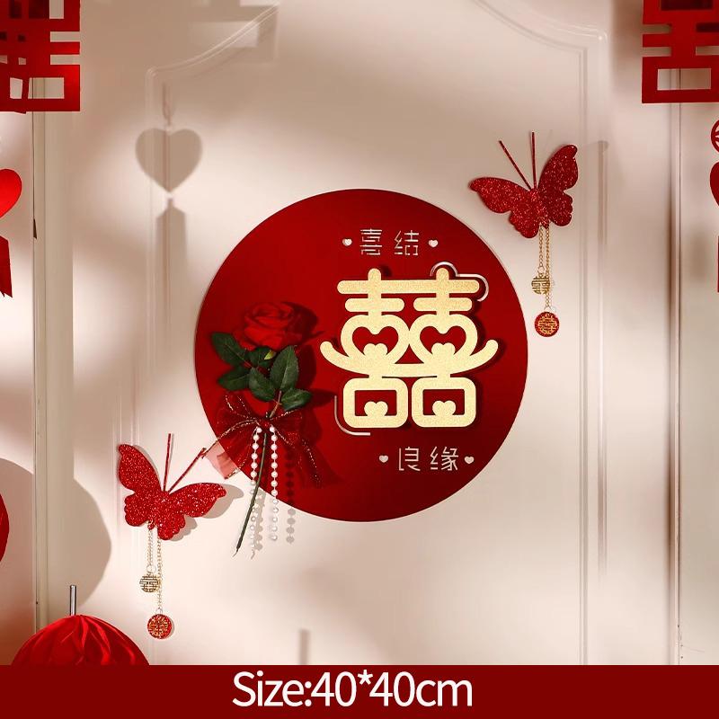 6 шт. Красные подвесные бумажные веера Набор бумажных вееров на китайский Новый год, свадьбу, с цветами, бумажное рукоделие, декор для фона, DIY, товары для вечеринок