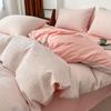 Легкий, роскошный и высококачественный комплект постельного белья из вафельного хлопка из четырех предметов, хлопковые простыни, пододеяльник из трех предметов