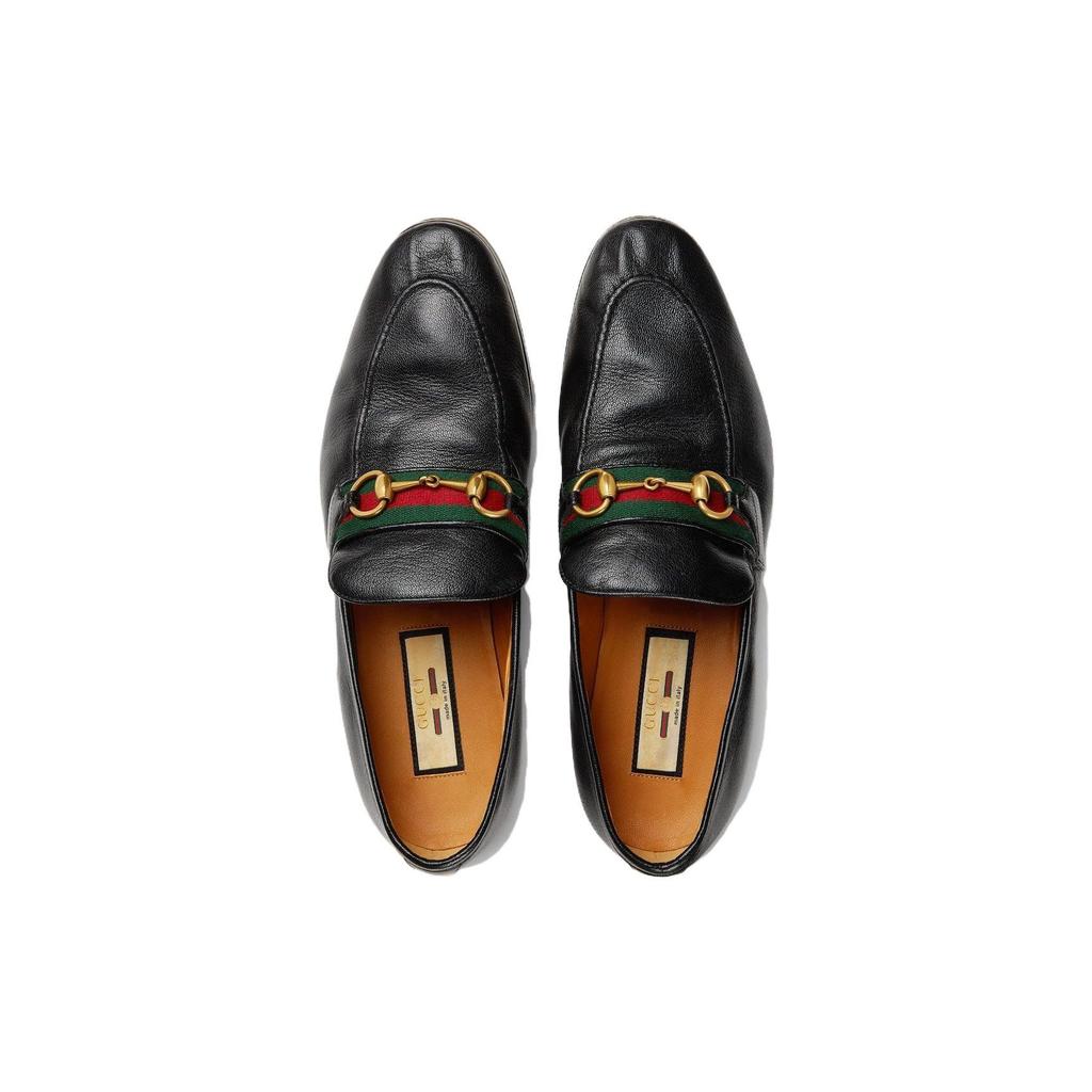 Gucci Кожаные лоферы с деталью-подкову 759473 AACOT 1084