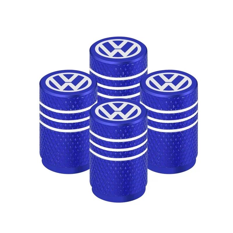 VW GTI GOLF 2026 Hot For VW VOLKSWAGEN 4Pcs Car Tire Valve covers Aluminum Wheel Stem Air Valve Caps For Volkswagen GOLF MK6 Pol