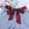 Waistbands Silk Scarf Solid Color Ribbon Knot Rope Fashion Long Scarf  Ladies