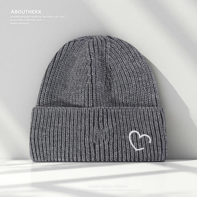 Japanese Original Large Head Circumference Wool Hat for Women Autumn and Winter Warm Pullover Cold Hat Men's Ear Protection Knitted Hat