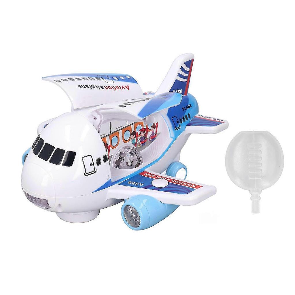 Kids Electric Airplane Toy Lights Music Openable Door High Simulated Aircraft Model with Water Mist Spray 2025
