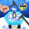 1pc Save Penguin Break Ice Game, Penguins Trap On Ice Icebreaker Toy,Save Penguin On Ice Game,Penguin Break Ice Kids Puzzle Board Games With Ice Cubes