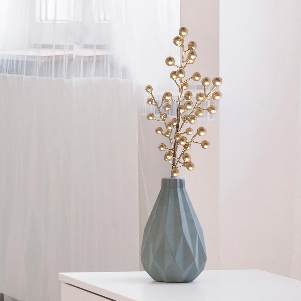 Искусственная ветка с ягодами, длина 50 см, многофункциональный искусственный бордовый ягодный пик для дома, свадьбы, вечеринки