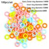 Latching Sewing Accessory Plastic Locking Stitch Markers Knitting Tool Crochet Ring Mark Circle