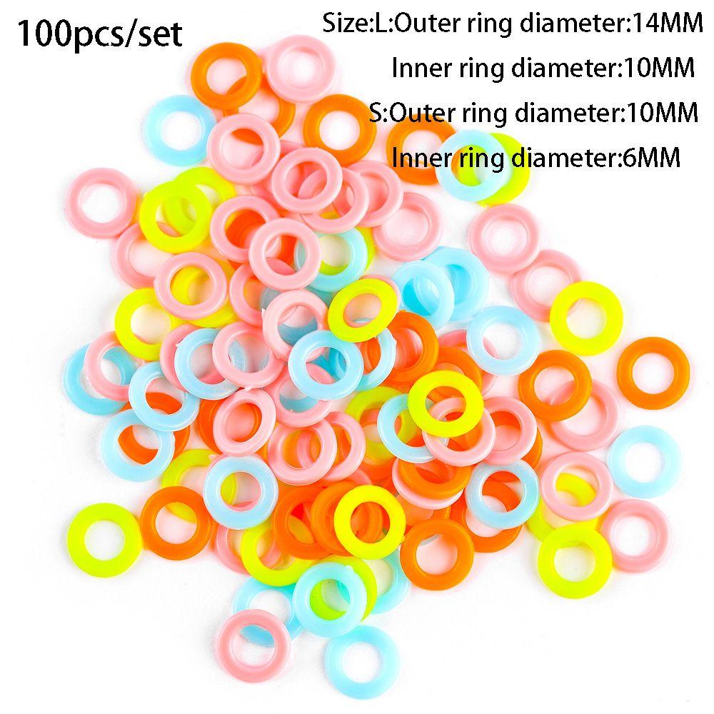 Latching Sewing Accessory Plastic Locking Stitch Markers Knitting Tool Crochet Ring Mark Circle