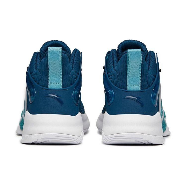 Anta Jianshan 1 Ткань амортизирующая нескользящая износостойкая ударопрочная низкая баскетбольная обувь мужские кроссовки милитари-синие 112141609-3