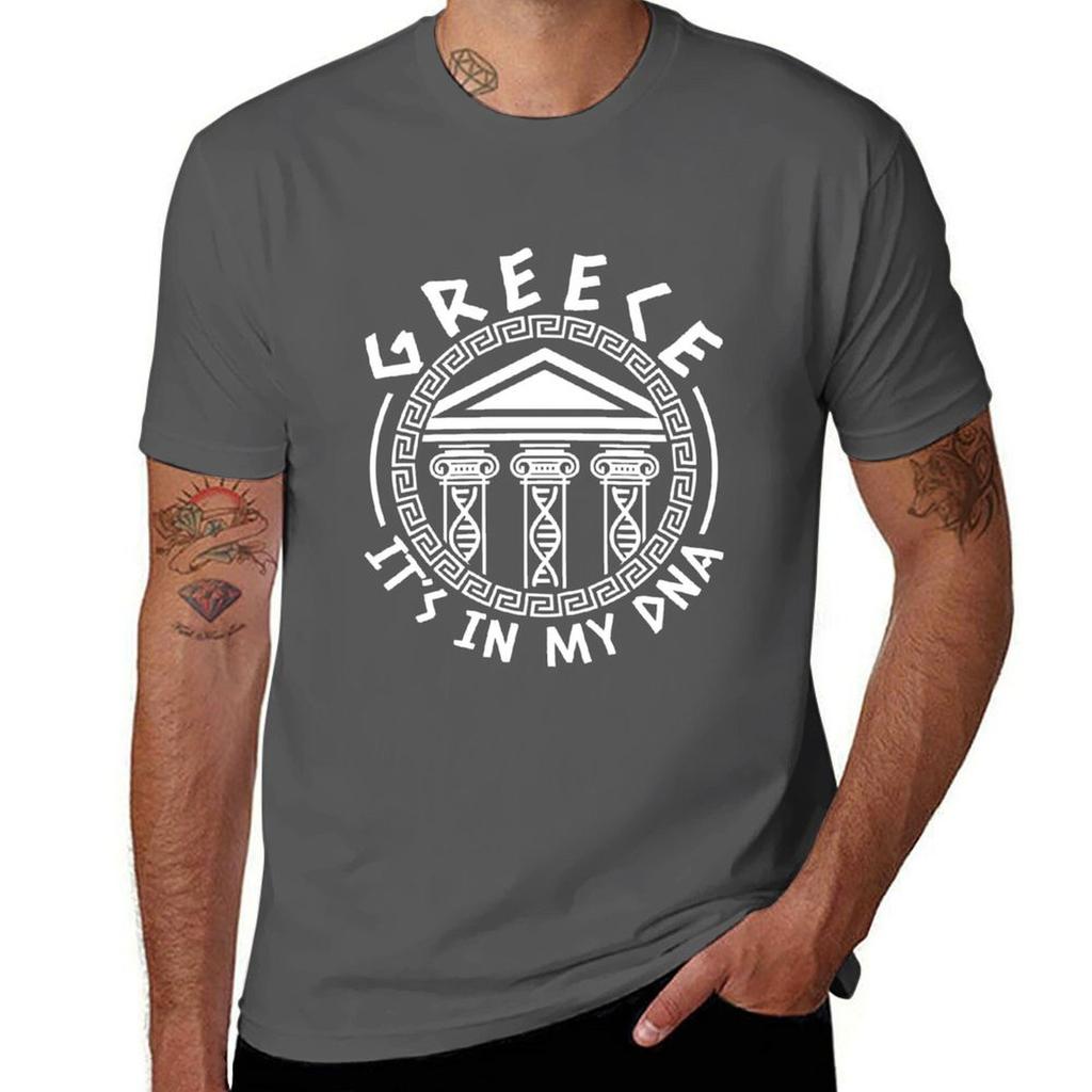 Greek Pride Greece Its In My Dna Tshirt Modern Print Casual Tshirt