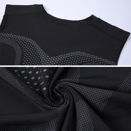 2/3 шт. Мужской спортивный жилет, облегающий, высокоэластичный, с круглым вырезом, быстросохнущий, без рукавов, компрессионный, для коррекции фигуры, для бега, баскетбола, спортзала, майка