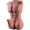 HWC-19 Half Body Armless Brown Large Penis Silicone True Touch Muscle Sex Doll True Penis Female Adult Toy Masturbator