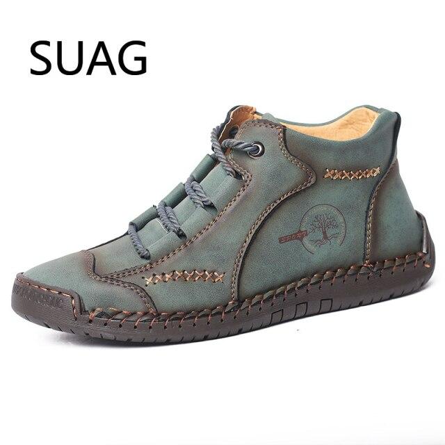 Удобная повседневная обувь Мужские кроссовки Кожаные мокасины Мужская обувь Зимняя дышащая обувь на плоской подошве Мокасины Большие размеры 47 48