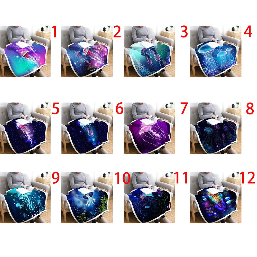 3D фланелевое теплое комфортное легкое волшебное одеяло разных размеров для дома и офиса, путешествия, кровати, дивана, моющееся одеяло