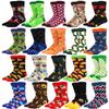 Men's Hip Hop Harajuku Socks Skateboard Plaid Animals, Astronauts, Donuts Funny Mid Cut Socks
