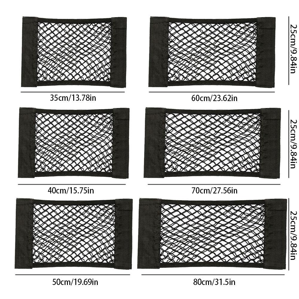 5 Размеров Сумка для хранения на сиденье автомобиля Универсальный органайзер на спинку сиденья автомобиля с волшебной наклейкой Сетчатый карман для огнетушителя для хранения и организации в автомобиле