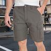 Мужские шорты карго с несколькими карманами, дышащие, для активного отдыха, альпинизма, тренировок в спортзале, атлетики, бега, однотонные