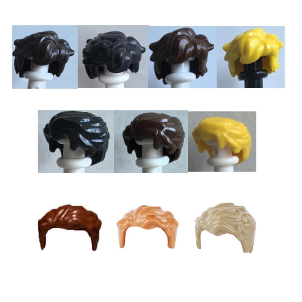 City Building Blocks Body Character Clothing Accessories Helmet Hat Colorful Hair Hairstyle Mini Brick Compatible Toy Gift X040