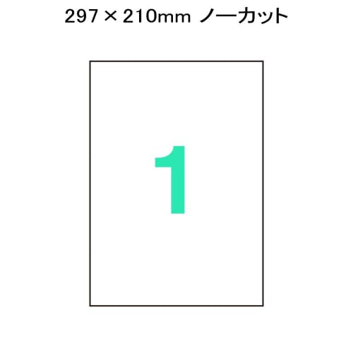 Plus Waterproof Film Label Glossy Transparent Uncut A4 10 Sheets 46-723