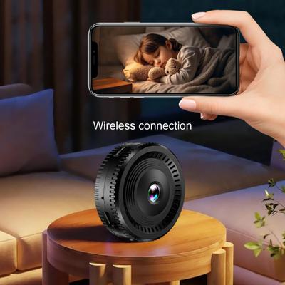 Беспроводная камера WiFi 1080P HD-совместимая Ночное видение Комнатная камера домашней безопасности Наружная камера видеонаблюдения Портативная мини-экшн-камера для спорта