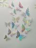 12 Pieces 3D Hollow Butterfly Wall Sticker Bedroom Living Room Home Decoration Paper Butterfly