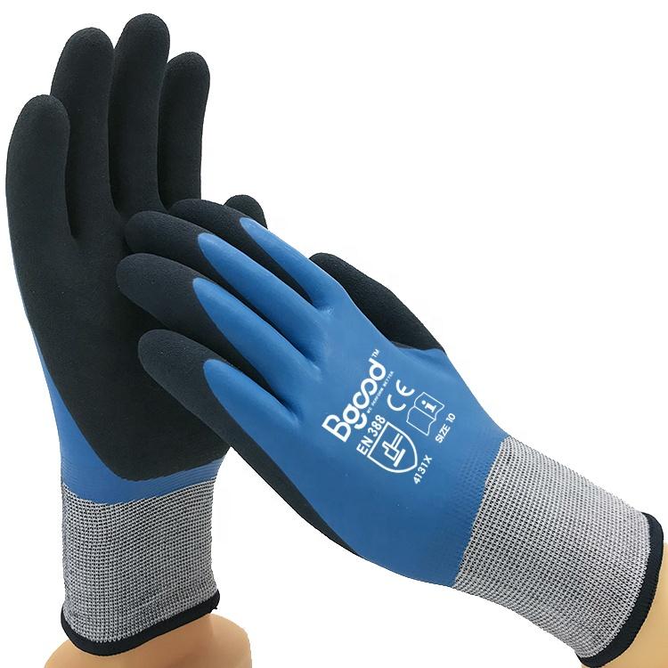 Latex Double Coated Safety Winter Gloves Waterproof Thermal Gloves Work Gloves Men