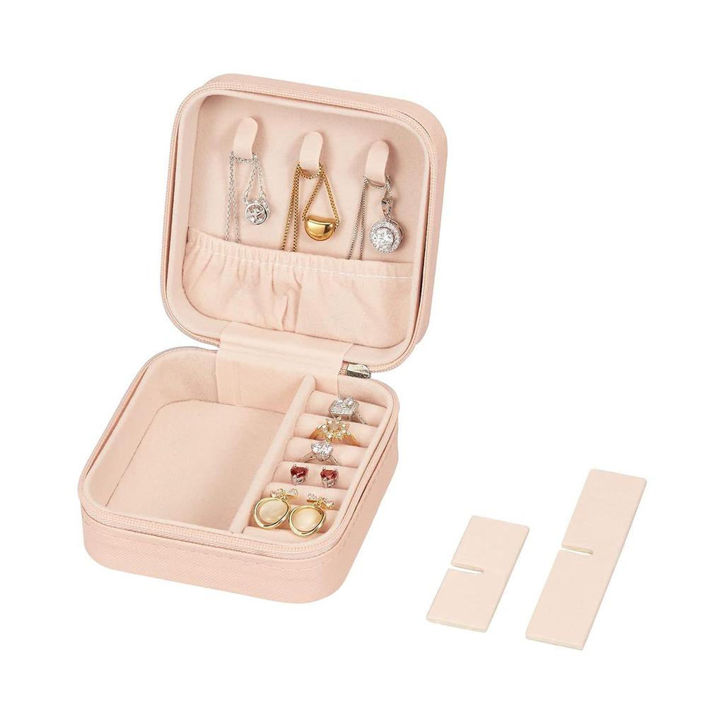 Pu Leather Small Jewelry Box, Travel Portable Jewelry Case For Ring, Pendant, Earring, Necklace
