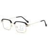 Anti Blue Light Dual Use For Far And Near Metal Square Progressive Multifocus Presbyopia Glasses High-Definition Reading Glasses