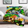 Tom & Jerry St. Patrick's Day Celebration Phone WallpaperBlanket Flannel Throw Blanket for Sofa, Bed, Travel, Camping, Office