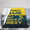 The Rookie Arrest Me But Make It Sexy Blanket  Flannel Throw Blanket Summer Air Conditioning Personalised Soft Warm Bedsprea,