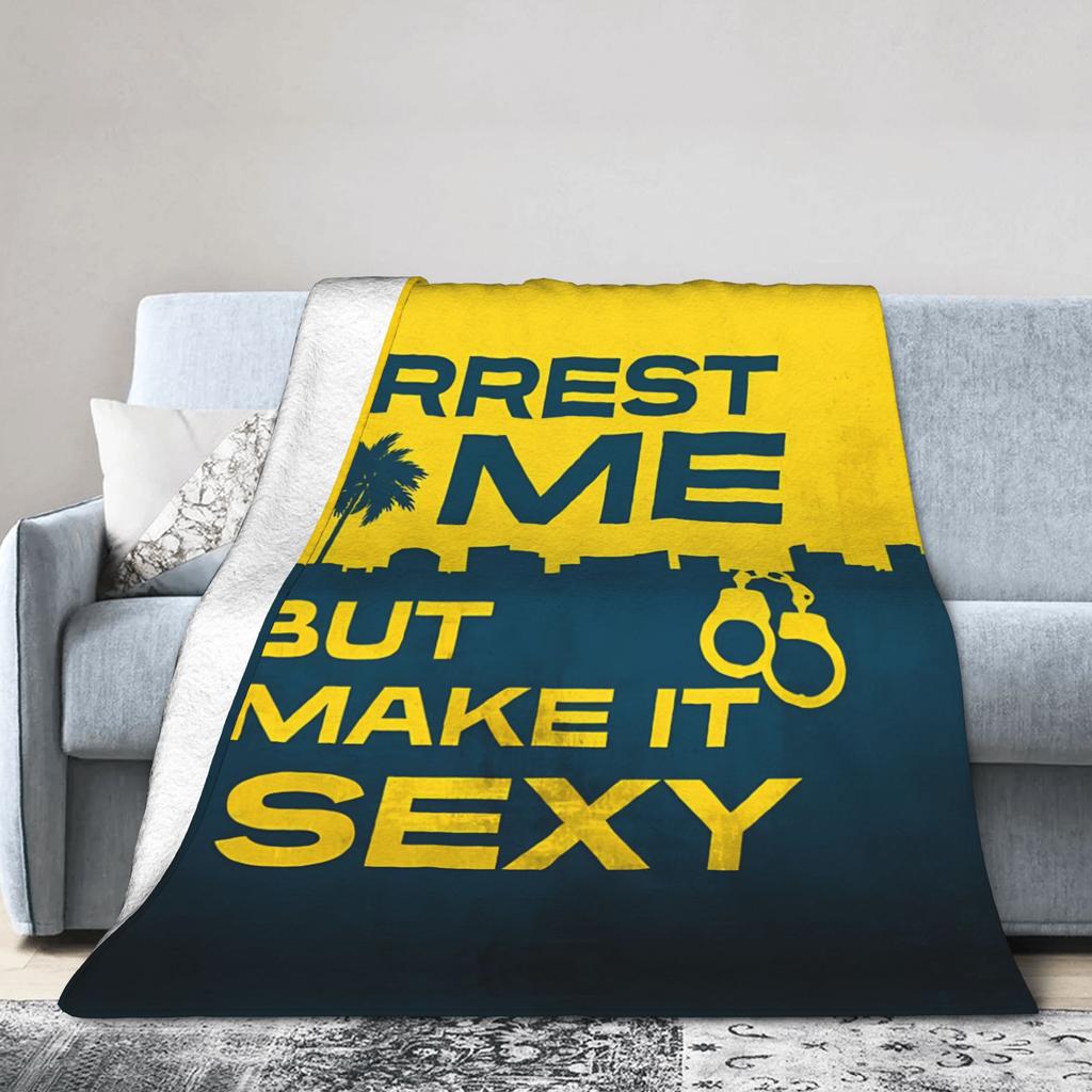 The Rookie Arrest Me But Make It Sexy Blanket  Flannel Throw Blanket Summer Air Conditioning Personalised Soft Warm Bedsprea,