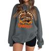 Women's Fashion Long Sleeve Thanksgiving Printed Round Neck Pullover Top Sweatshirt