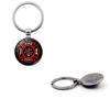 Modern Simple Style Zinc Alloy Firefighter Emblem Keychain Elegant Gift