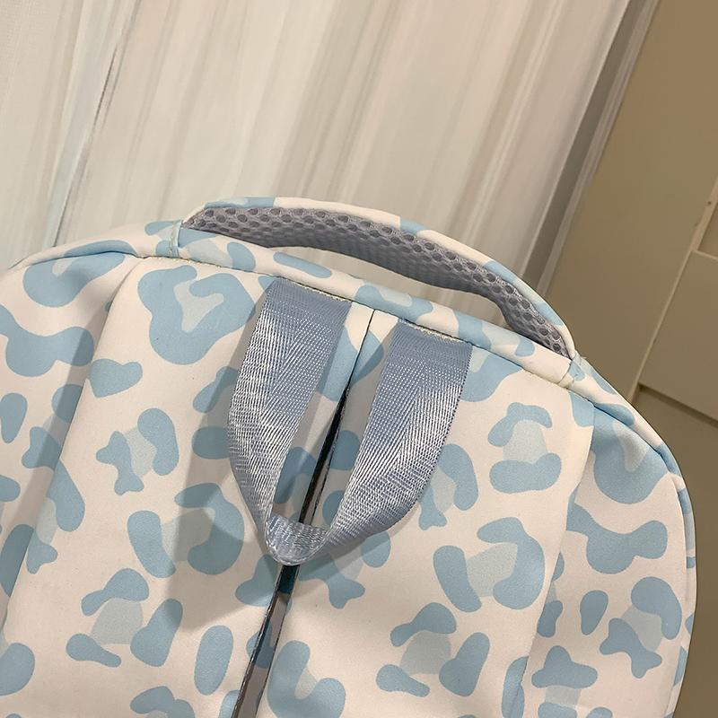 Рюкзак с леопардовым принтом для ученика средней школы, легкий школьный рюкзак, рюкзак большой вместимости для девочки