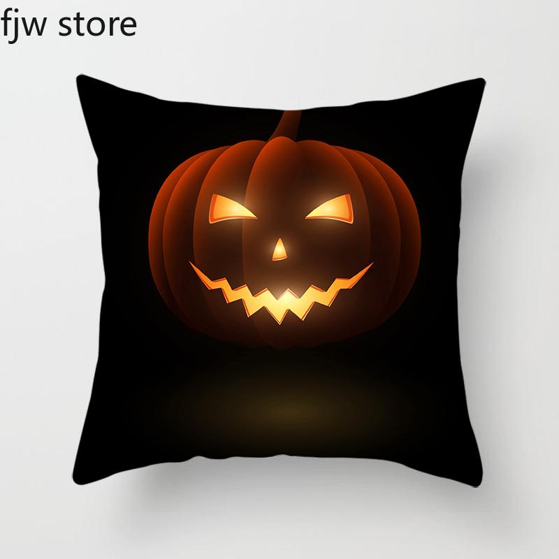 Хэллоуин тыква призрачное лицо индивидуальное украшение наволочка вечеринка праздничный подарок диван подушка чехол комната домашний декор
